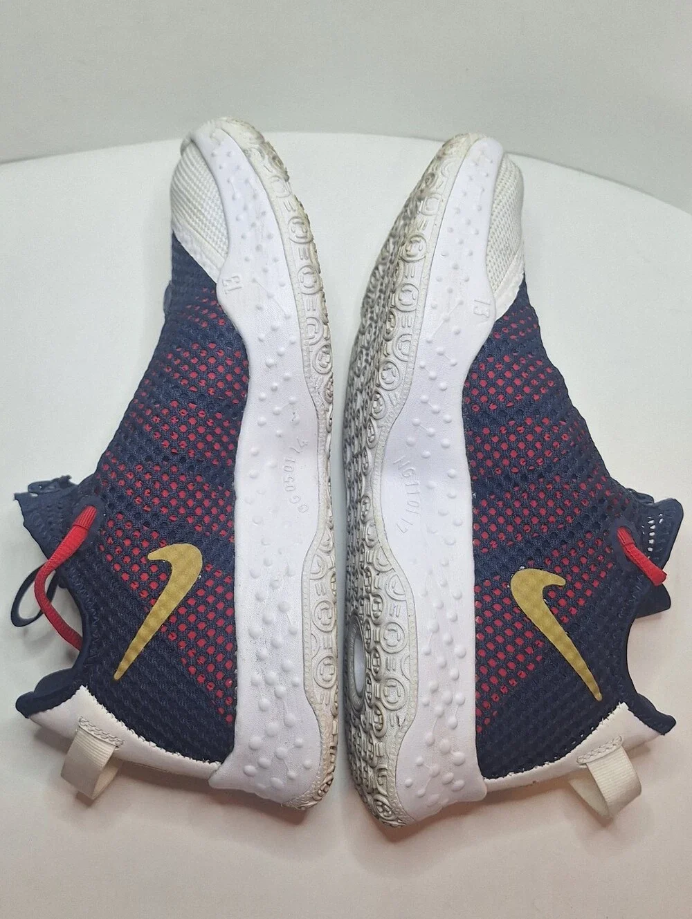 Nike PG 4 USA White Obsidian Navy Blue University Red Men's Size US 8 Basketbal